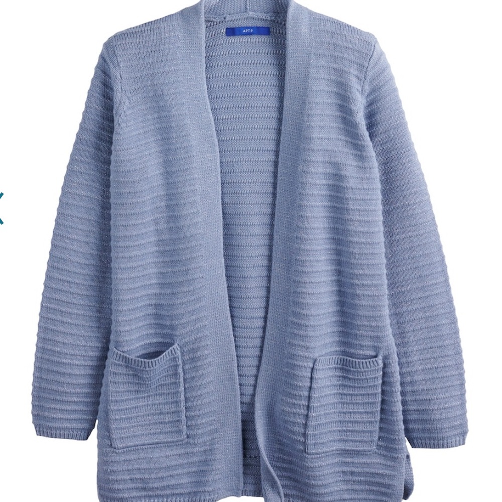Women’s APT. 9 Open Front Long Cardigan - Picture 7 of 7